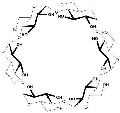シクロデキストリンの分子構造